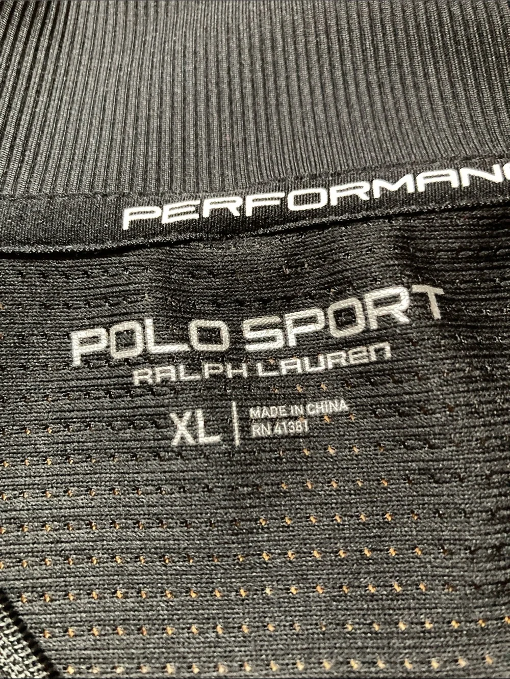 Ralph Lauren Polo Sport Rugby Black Performance PRFC Quarter Zip